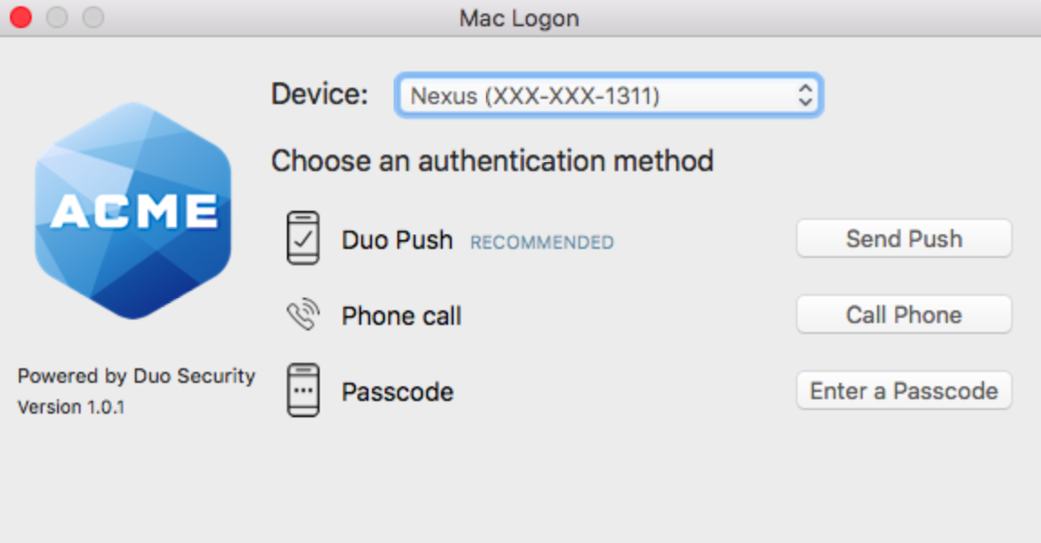 Duo Security App For Mac